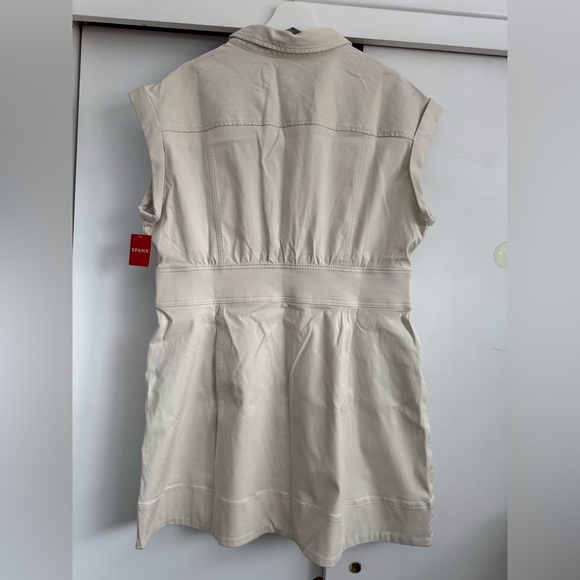 SPANX Stretch Twill Utility Eggshell Dress Size 1X New With Tags - Picture 12 of 14